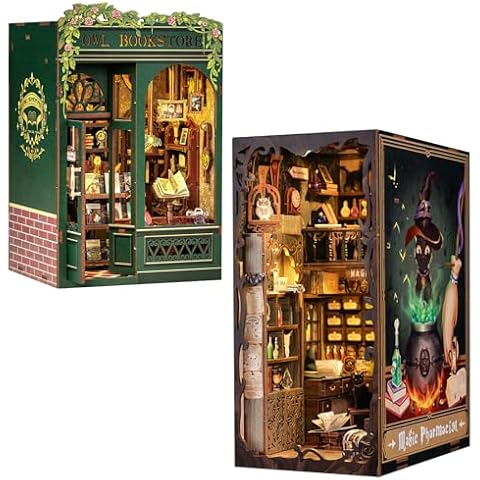 Fsolis Book Nook Kit OWL Bookstore - Magic Pharmacist Bundle Cover