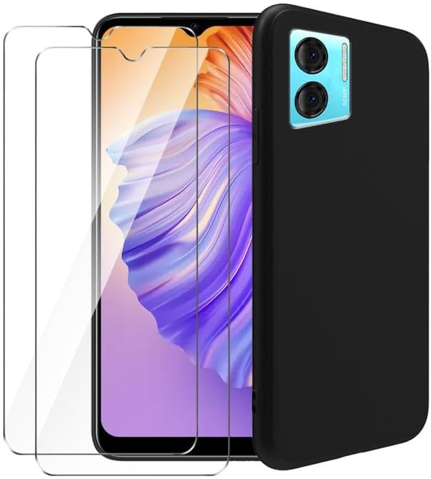 Miniatura 9 de Funda para Doogee N50 + Protector de pantalla de vidrio Película Templada - Transparente Silicona Suave Flexible Bumper a prueba de golpes TPU