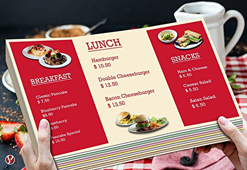 Cream Menu Legal Size 8.5 X 14 Inches 67 Vellum Bristol Lightweight Card Stock Paper Cover | 1 Ream Of 250 Sheets Per Pack #TOP4