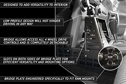 Rago Fabrication Center Console Molle Storage Panel For 2010-2023 Toyota 4Runner 5Th Gen | Made In The Usa Suv Cargo Storage #TOP5