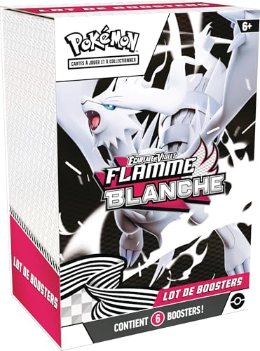 Pokémon : Booster-Packung Scharlach und Lila – Weiße Flamme (6 Booster) aus dem TCG Pokémon