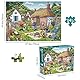 Puzzle 1000 Teile,Puzzle Erwachsene, EIN Herausforderndes Rätsel,Puzzlespiele für Die Ganze Familie,Geschenke für Frauen,Geschenke für Männer,ThemaLebhafter Innenhof