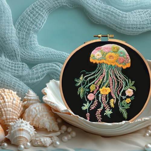 BENECREAT 4 folhas, 18 peças, padrão de bordado solúvel em água, design de papel de bordado em bastã