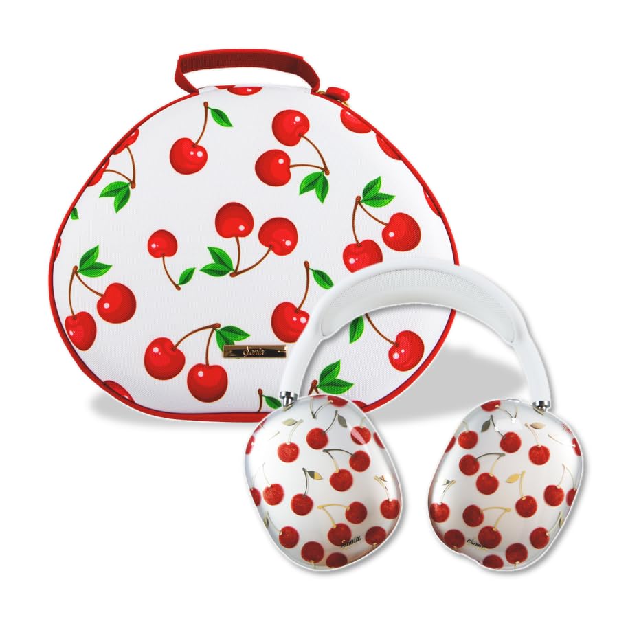 cherry　Apple AirPods Cute Apple® Airpod Max Case - Red Cherry Print - Shop Sonix