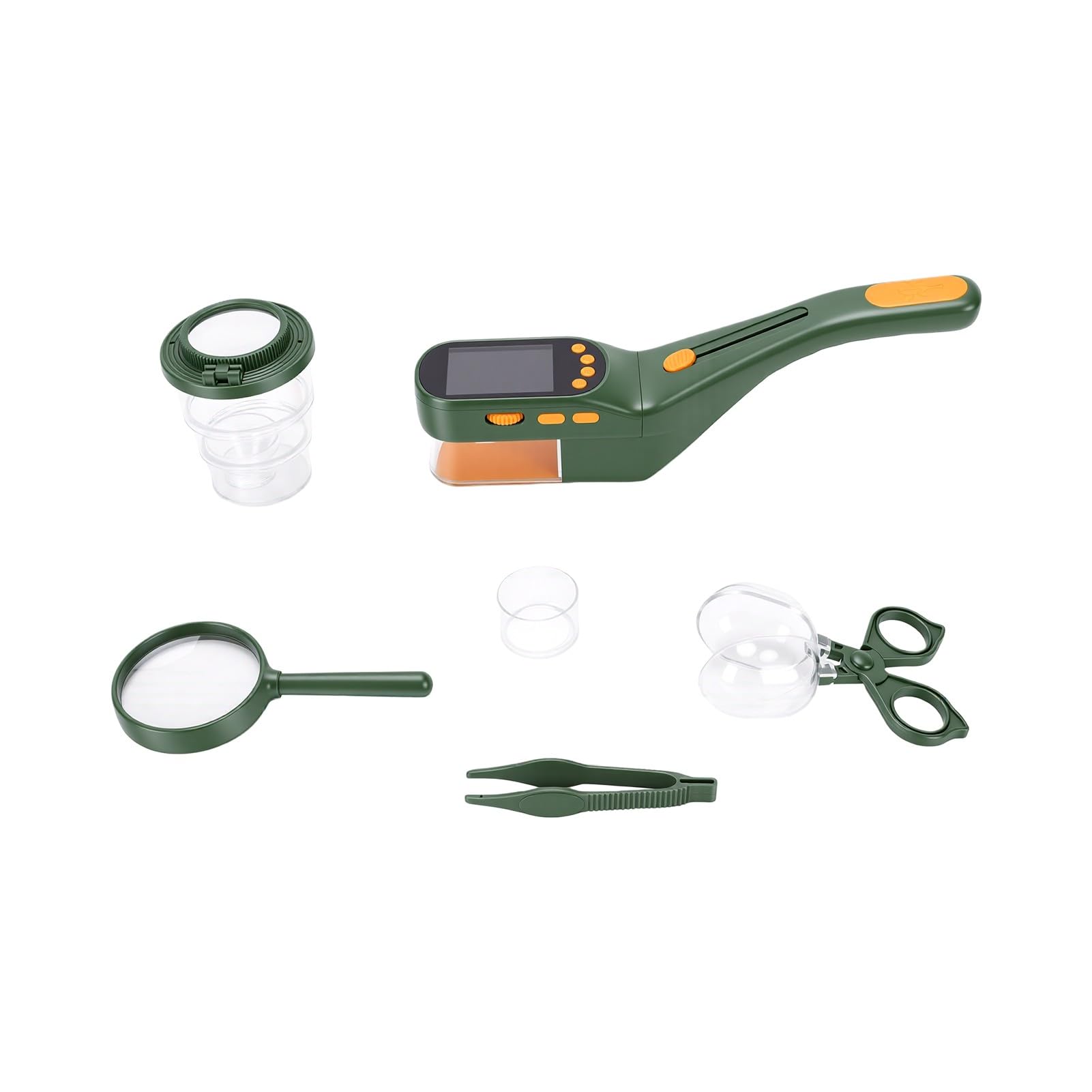 CHICIRIS **Microscopio Digital para Niños 500x Lupa Portátil con Pantalla