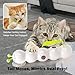 Interactive Cat Feather Toy, Automatic Fluffy Tail Teaser with Motion Sensor,Whack a mole Cat Toy, USB Rechargeable, Suction Cup for Stable Play, Perfect for Indoor Cats