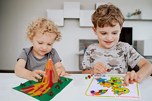 Craftikit ® 20 Dinosaur Crafts For Kids - Award-Winning All-Inclusive Fun Toddler Arts And Crafts Box For Kids - Dinosaur Crafts For Toddlers Ages 3-5 - Organized Toddler Craft Kit #TOP7