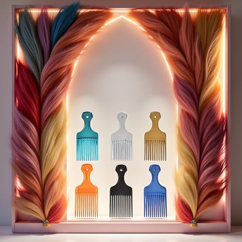 Peine para cabello rizado y barbería, 1 pieza miniatura 5