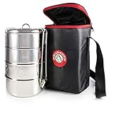 4-Tier Insulated Tiffin with Thermally Insulated Bag