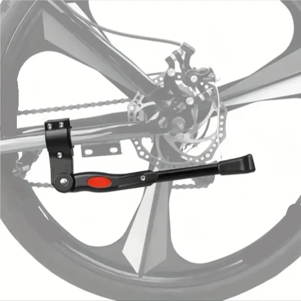 Seitenständer Fahrradständer Aluminium Fahrrad Hintere Halterung Einstellbare Länge 26 Zoll Seitenstütze