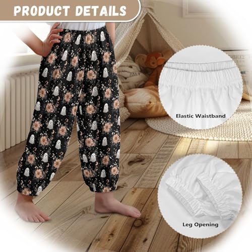 Image of Unisex Little Kids Yoga Trousers Bohemian Beach Pants Baggy Harem Activewear for Boys and Girls Age 3-10