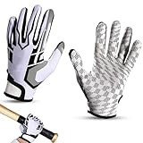2Pcs Gants de Sport Antidérapants, Gants de Rugby pour Football Américain Gants Baseball...