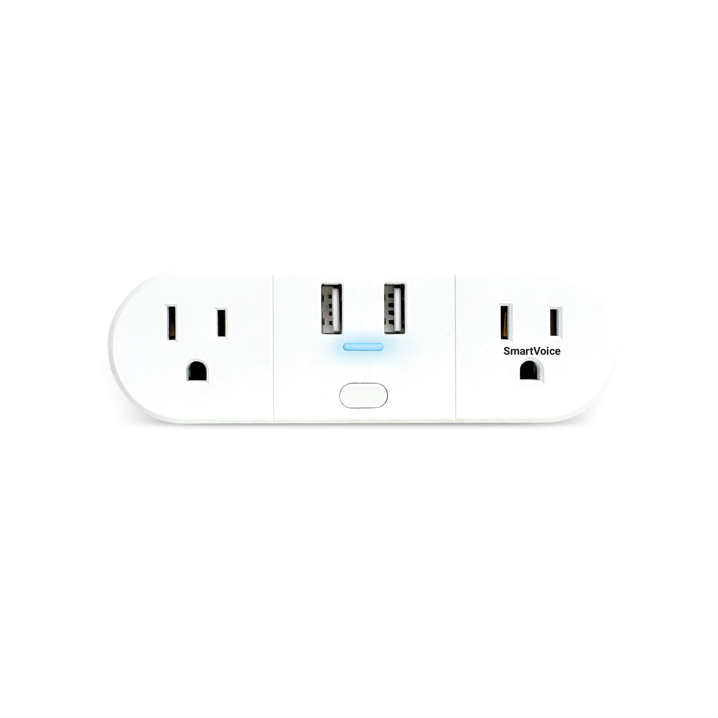 Emerson SmartVoice 4-in-1 Wall Plug Offline 30 Voice Control Commands No APP No WiFi No Setup Smart Outlet