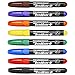 TICONDEROGA RediMark+ Plus Low Odor Permanent Markers, Chisel Tip, Assorted Colors, 8 Count, (X95010)