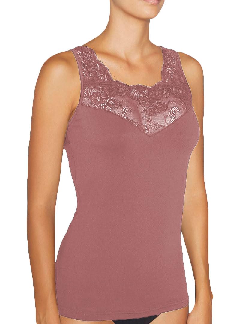 YSABEL MORA Camiseta Térmica Sin Mangas Encaje Elegante y Cómoda, Protección Térmica Avanzada, Libertad de Movimiento, Ideal para Cualquier Ocasión, Tecnología Antihumedad.