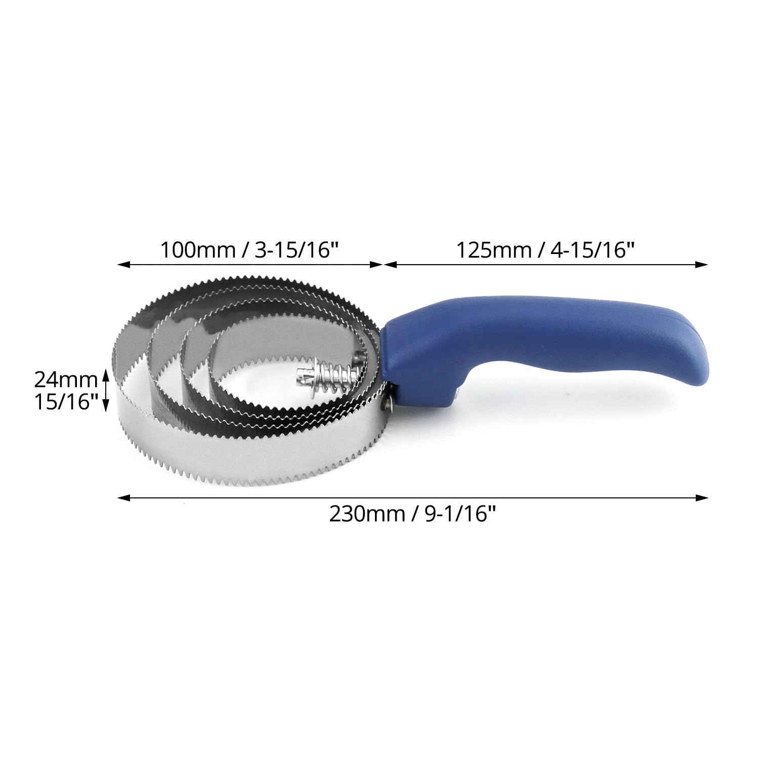 QWORK 2 Pezzi Striglia a Spirale Spazzola per Cavalli Impugnatura Soft Touch