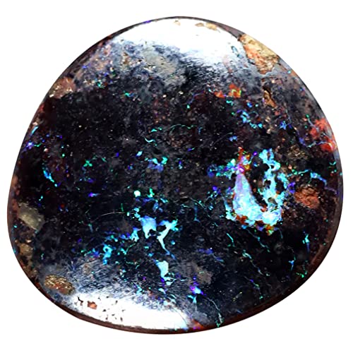 Opale australienne en vrac 11.59 ct | Pierre précieuse brute naturelle non chauffée 20x19mm