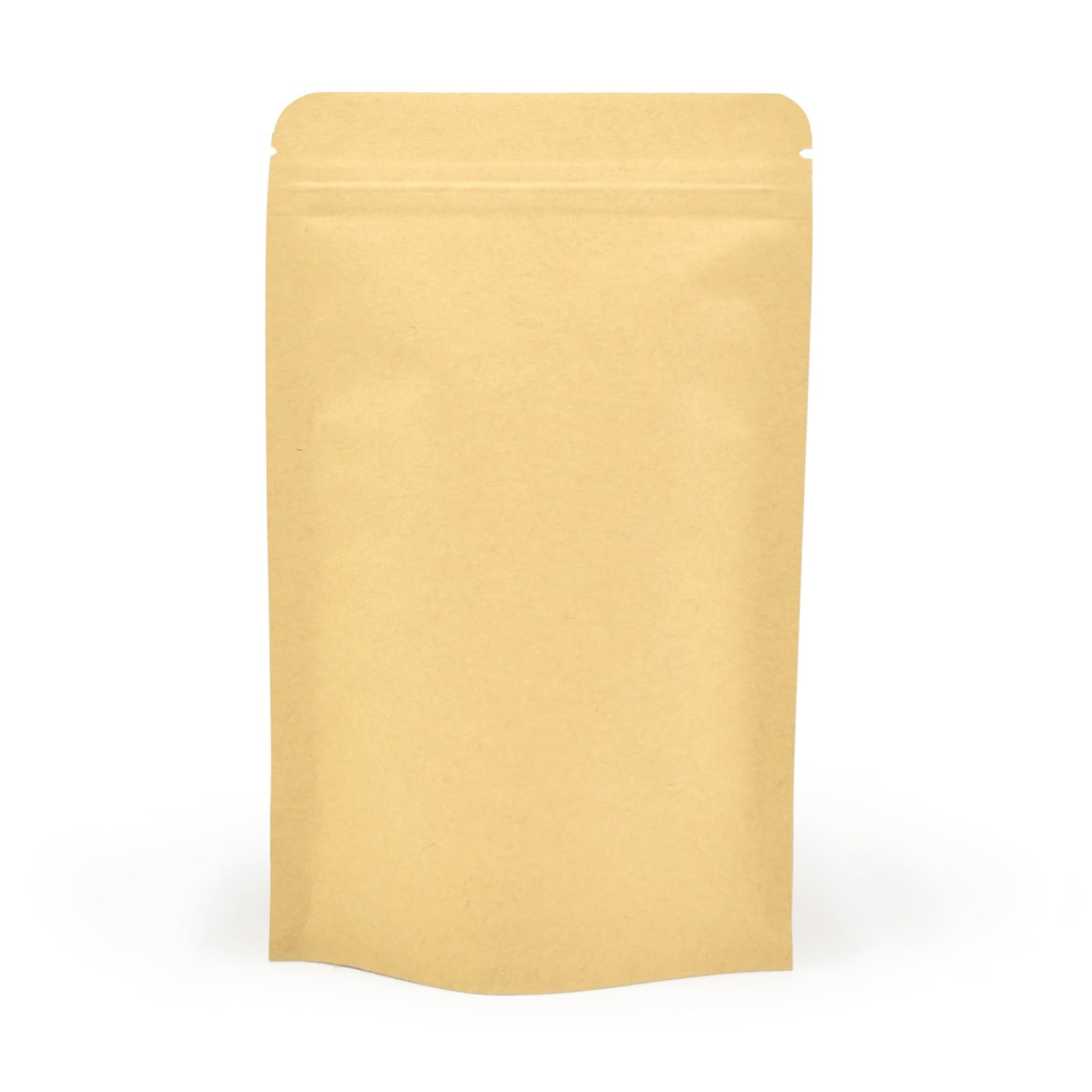 Evg Evergreen Goods (110 X 185Mm) Reusable Kraft Paper Food Pouches, Waterproof Foil Lined, Resealable, Heat-Sealable Ziplock Bags For Coffee, Tea Leaves, Snacks, Pet Food & Household Items (50 Pouches)