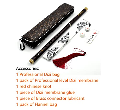 Angel Shine Chinese Flute D Key Dizi For Beginners Traditional Chinese Instrument With Free Membrane & Glue Set thumb #1