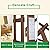 Outvita 7 Ft Wooden Garden Arbor Arch, Fir Wood Arbour Trellis, Pergola Archway for Wedding Ceremony Decoration Pergola Plant Climbing Rose Vines Lawn Courtyard Patio Dark Brown