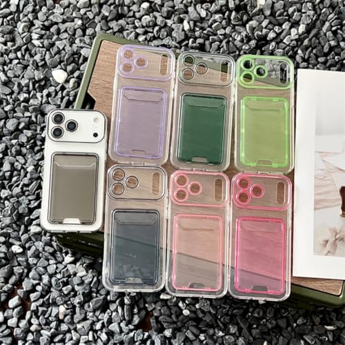 Protection iPhone 11 Pro antichoc avec porte-carte rose - 3