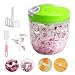 Produktbild Gemüseschneider, Ballery Zwiebelschneider Obst und Gemüse Zwiebel Zerkleinerer Küche Multizerkleinerer Küchenmaschine mit 5 Klingen für Babynahrung, Gemüse, Früchte, Fleisch - 900 ml
