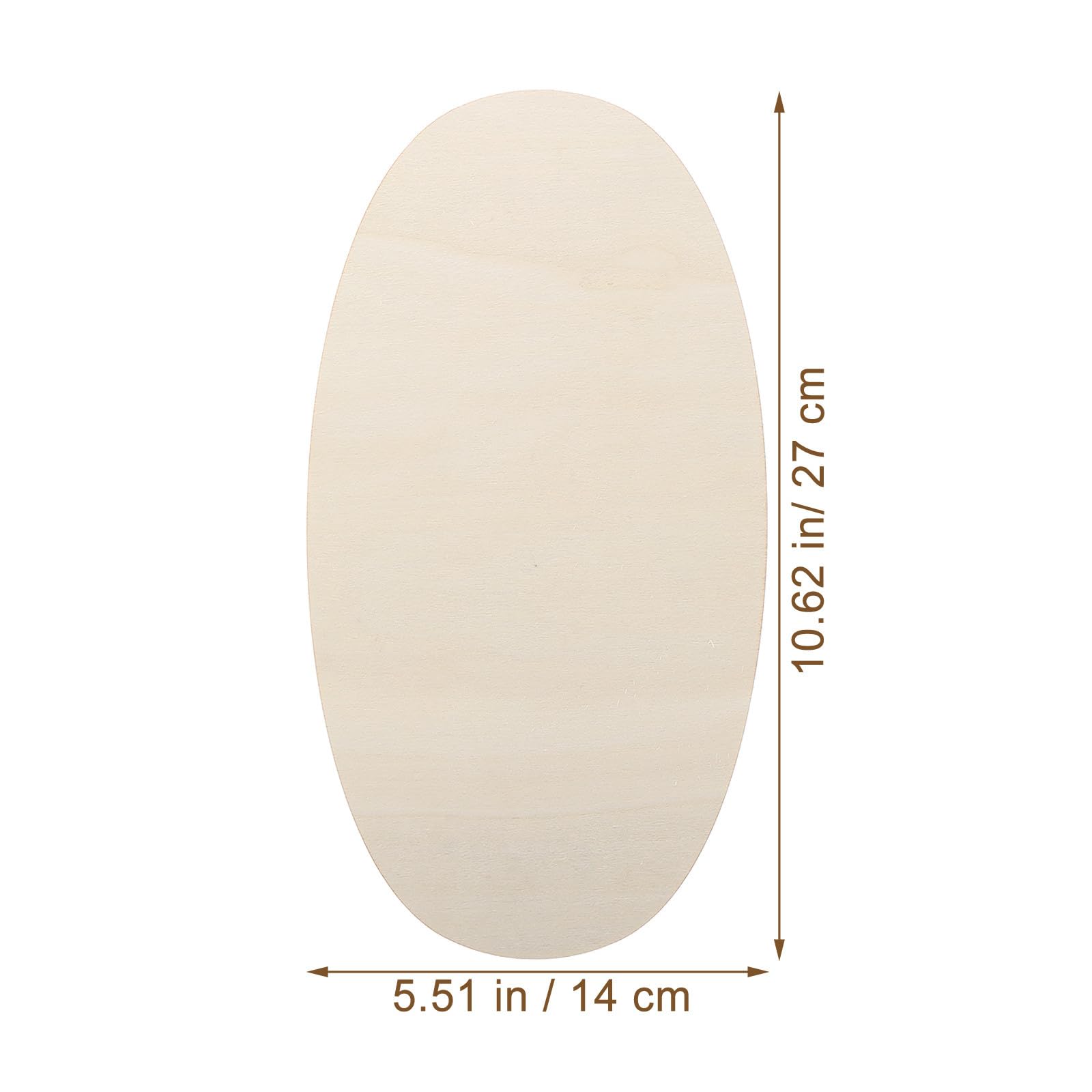 TOYANDONA Oval Holzrohlinge 10 Stück 14X27cm Naturbelassene Holzscheiben für Kreative Bastelprojekte und Hängende Dekorationen zu Hochzeit und Geburtstag