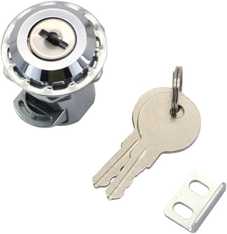 Zinc Alloy Plum Blossom Bullet Lock Cylindrical Type 1Pcs(Chrome)