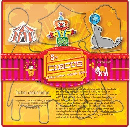 Fox Run Brands Circus Cookie Cutter Set