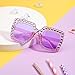 FEISEDY Kids Sunglasses for Girls Oversized Square Sparkling Party Sun Glasses Lightweight Fashion Shades B0053