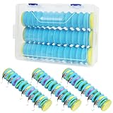 Vefungyan Fishing Line Storage Holders Organizer: 3pcs Fishing Line Spooler Winder Fishing Line Hook and Leader Keeper with Rigging Spools Blue