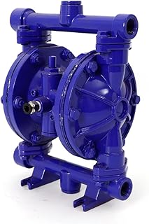 Air-Operated Double Diaphragm Pump QBK-15, Industrial Use Heavy Duty Alloy Pneumatic Membrane Use for Chemical Waste Oil Dual Diaphram PTFE Nitrile Rubber by Plastic and Stainless Steel