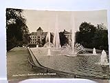  AK Halle/Saale, Fontäne mit Blick zur Hauptpost, Panorama, 1962, Sonderstempel, Echt Foto, Gelaufen.