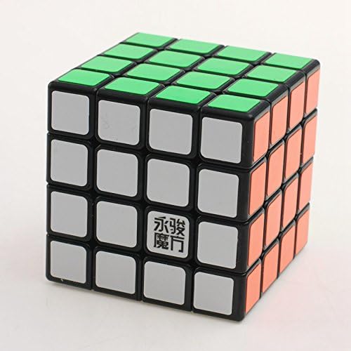 Yj Moyu Guansu 4x4 Speed Cube Puzzle Cube Negro 62mm by CubeShop
