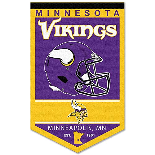 WinCraft Minnesota Vikings Heritage History Banner Pennant