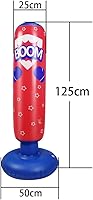 Vista 2 de Saco de boxeo inflable para niños, saco de boxeo para niños, saco de boxeo para practicar karate, taekwondo, bolsa de boxeo antiestrés