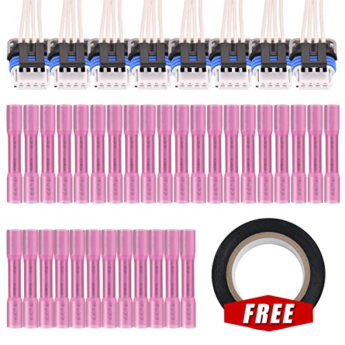 Performance Master Set Of 8 Ignition Coils & Pigtail Connector Wiring Harness Kit Compatible With Chevrolet Cadillac Gmc Tahoe Silverado Yukon Xl Serie V8 4.8L 5.3L 6.0L 8.1L Uf271 #TOP4