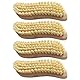 4 Stück Scheuerbürste, Putzbürste, Hand Schrubber, Scheuerbürsten, Ergonomischer Griff aus Holz in S-Form, Putzbürste für Küche, Garten, Haushalt - Made in Germany (4 STÜCK, Fibre)