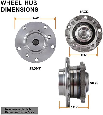 AKKON - For 01-03 BMW 525i | 97-00 528i | 01-03 530i | 97-03 540i | 00-03 Z8 FRONT Wheel Hub & Bearing 513172