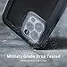 Ghostek NAUTICAL Waterproof iPhone 12 mini Case Screen and Camera Lens Protector Built-In Slim Full Body Heavy Duty Protection Phone Cover Designed for for 2020 Apple iPhone 12 mini (5.4 Inch) (Black)
