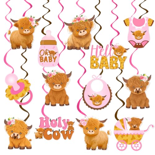 Candy Chef Highland Kuh Babyparty Luftschlangen