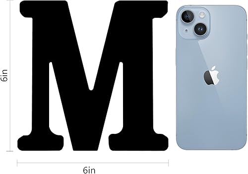 Miniatura 2 de Letras de madera doradas 3D de 6 pulgadas, letras de pared del alfabeto de madera sin terminar para decoración de pared, manualidades de madera,