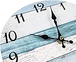 10 Inch Round Vintage Wall Clock, Silent, Non-Ticking, Battery Operated | Living Room Decor Clock, Country Retro Rustic Style Wall Decor for Home Bedroom Office, Battery Operated(Not Include)