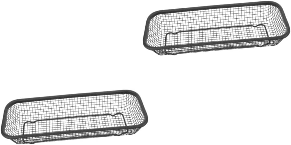 Amosfun 2pcs Dishwasher Cutlery Basket and Utensil Holder Compact Design for Efficient Drying Sturdy Fork and Spoon Rack for Kitchen Countertop Small