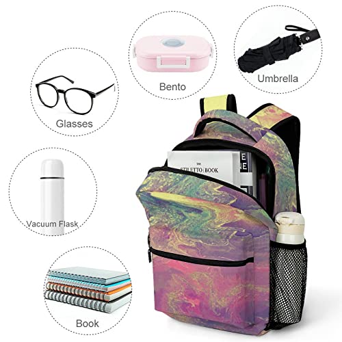 Zaino Da Città Classico Adulto Donna Casual Daypacks Moda Zaino Scuola Elementare Stampa Per Ragazze Ragazzi Fluido Rovente - 4