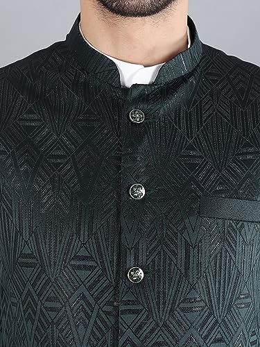 Image of Uri and MacKenzie Men's Silk Blend Kurta Pajama with Designer Ethnic Nehru Jacket /Modi Jacket