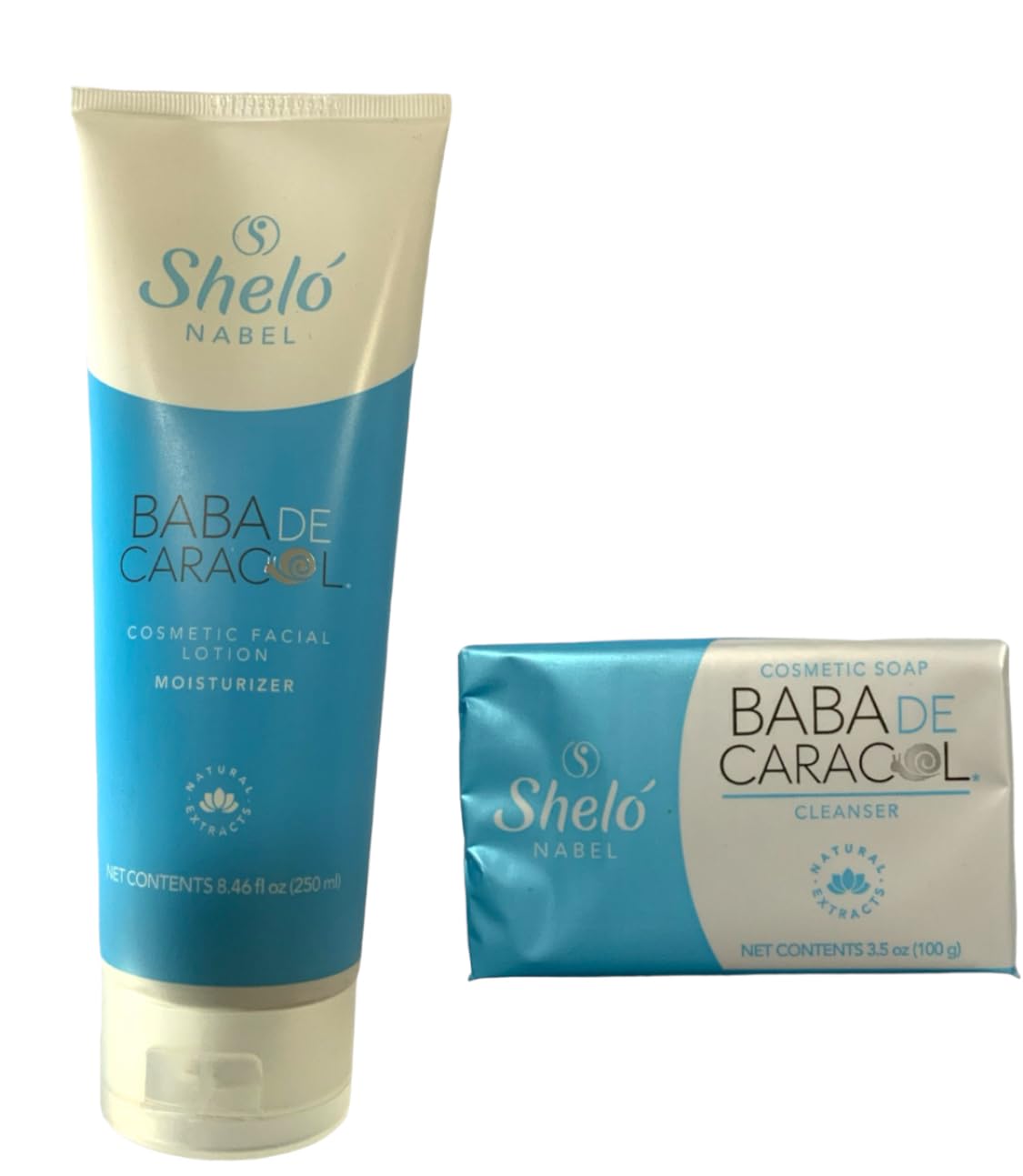 Sheló NABEL Kit BABA DE CARACOL FACIAL LOTION/BABA DE CARACOL SOAP