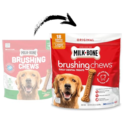 Image of Milk-Bone Original Brushing Chews, 18 Large Daily Dental Dog Treats