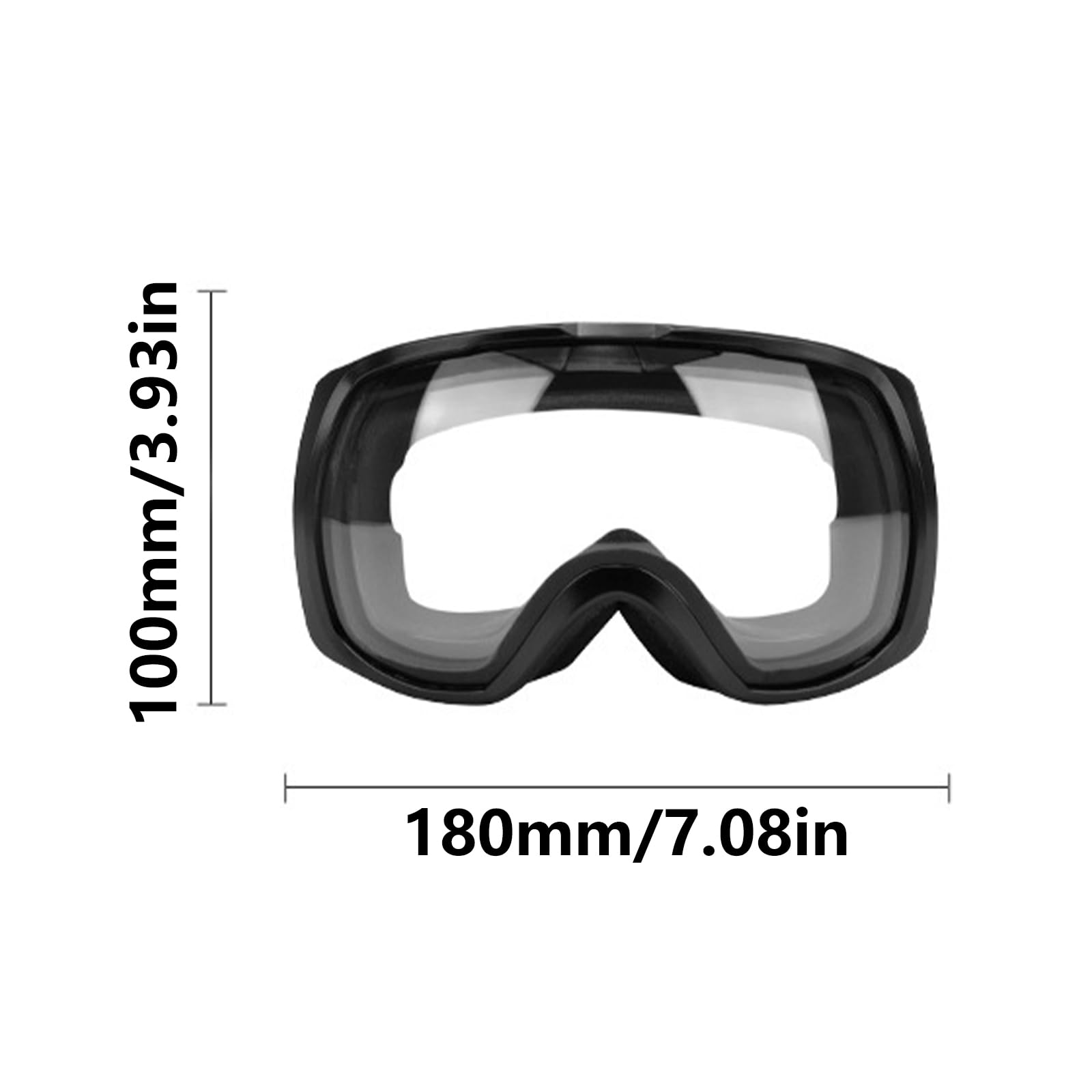 Lunettes de ski résistantes à la buée et confortables à porter pour homme et femme - Pour le ski, le snowboard, le cyclisme, le sport de plein air, la moto, le ski