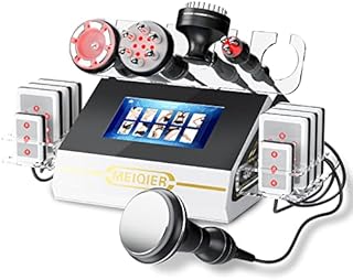 Cavitation Machine, 6 in 1 Body Sculpting Machine, RF Radio Frequency Facial and Body Skin Tightening Machine, cavitation Machine for Body Fat Removal, Salon Effects.